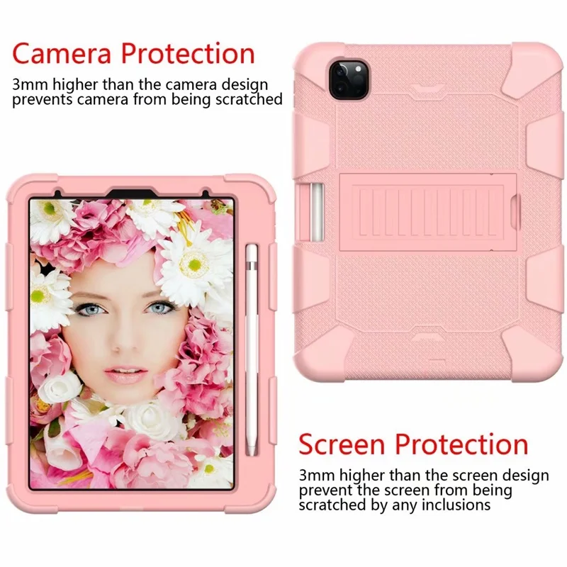 

Case For iPad Pro 11 2nd Generation 2020 Cover Shockproof Armor Heavy Duty Silicone Stand kids safe case for iPad 11 2020 Funda