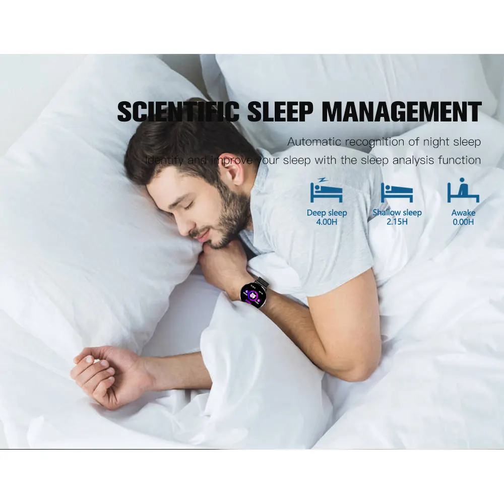 Смарт часы сердечного ритма артериального давления Sleep Monitor мульти спортивный