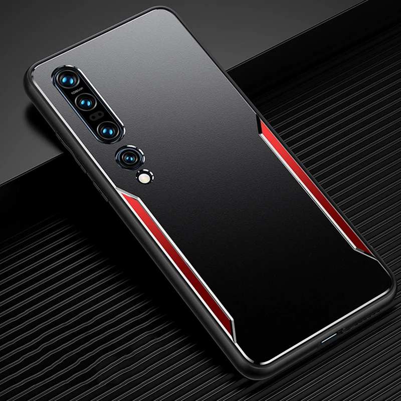 Металлический матовый чехол-накладка из поликарбоната для Xiaomi Mi 10 Pro мягкий