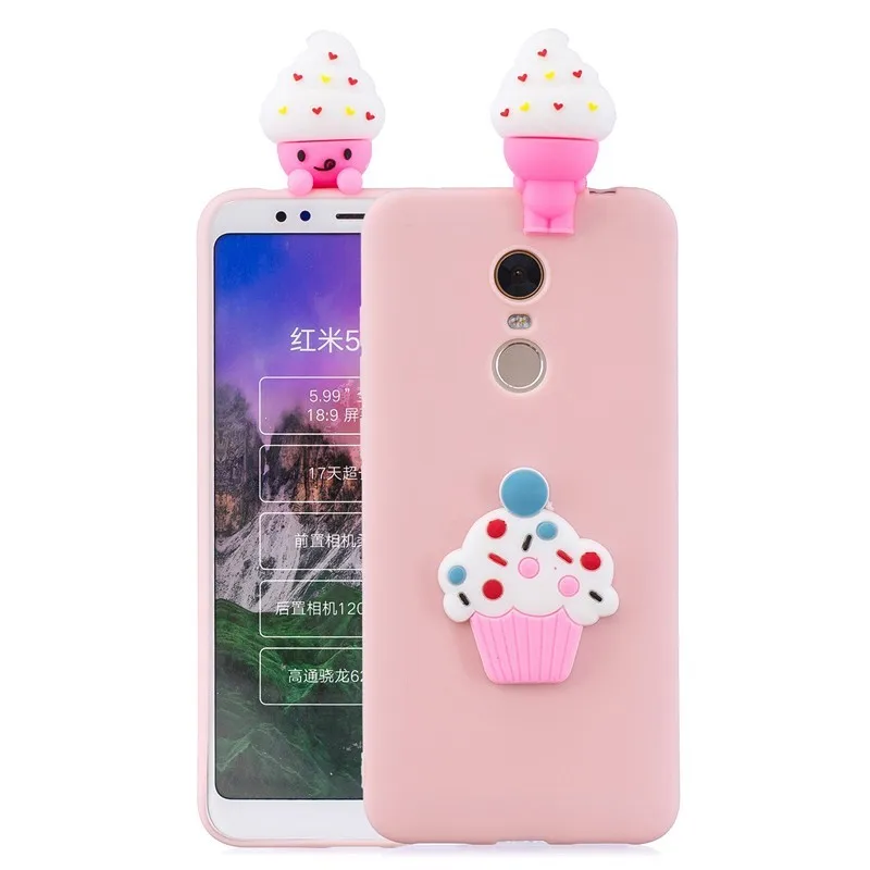 E 3D единорога панда кактус мягкий TPU чехол для Xiaomi mi A1 A2 Lite A3 mi 9t Red mi 7 6A 4X S2 Примечание 8 7 6 5 5A Prime 4 4X K20 Pro Чехол - Цвет: E