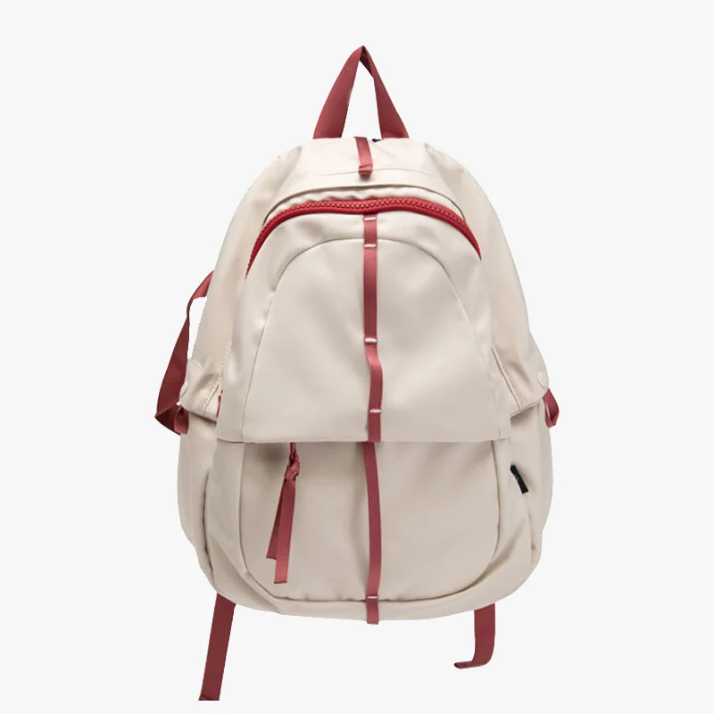 

Школьный ранец для женщин, дорожный рюкзак для студентов колледжа с особым дизайном, сумка для компьютера контрастных цветов, студенческий ...