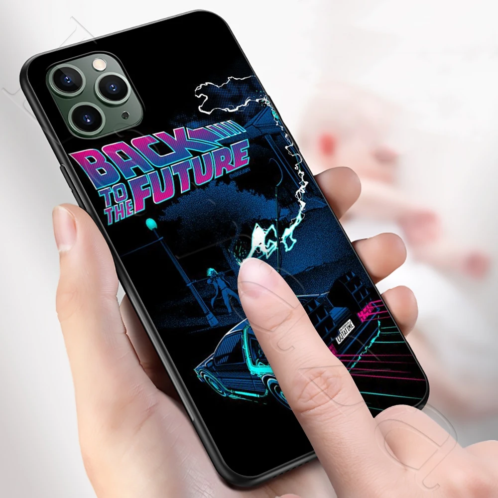 Силиконовый мягкий чехол Lavaza Назад в будущее DeLorean Time Machine для iPhone 12 Mini 11 Pro XS Max XR X 8 7