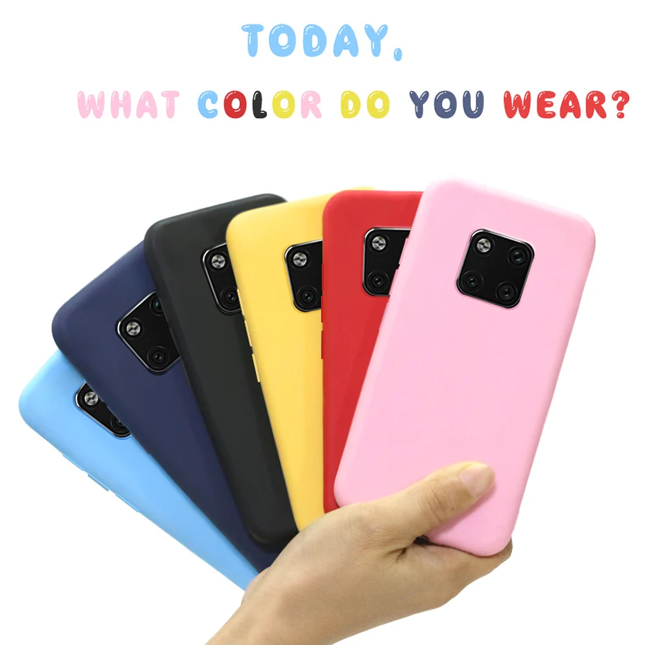 Макарон силиконовый мягкий чехол для huawei Y7 Y6 P20 P30 Lite Pro P Smart Коврики 20 30 Pro Lite Honor 10 8x 8c чехол для телефона