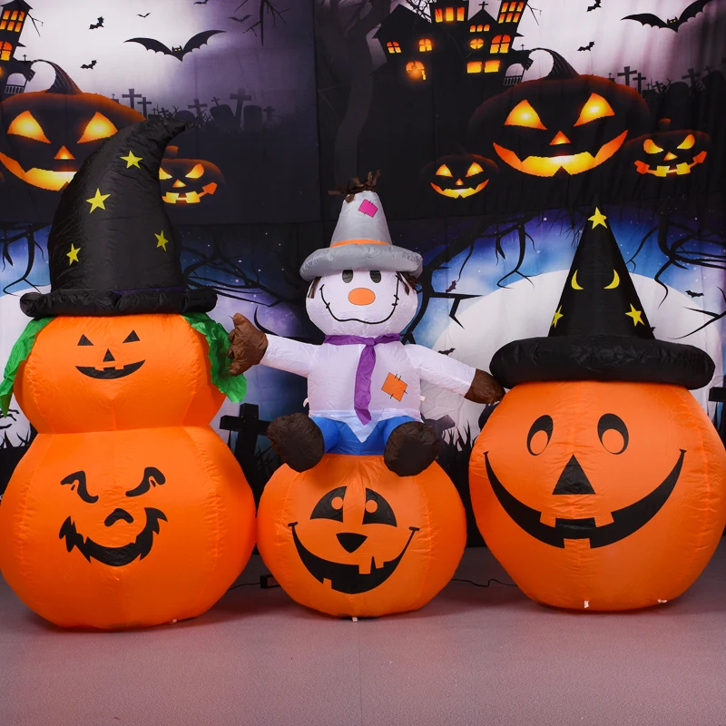 

Halloween Decoration Pumpkin Inflatable 1.2 Meters Pumpkin Ghost Halloween Special Inflatable Inflatable Ghost Festival