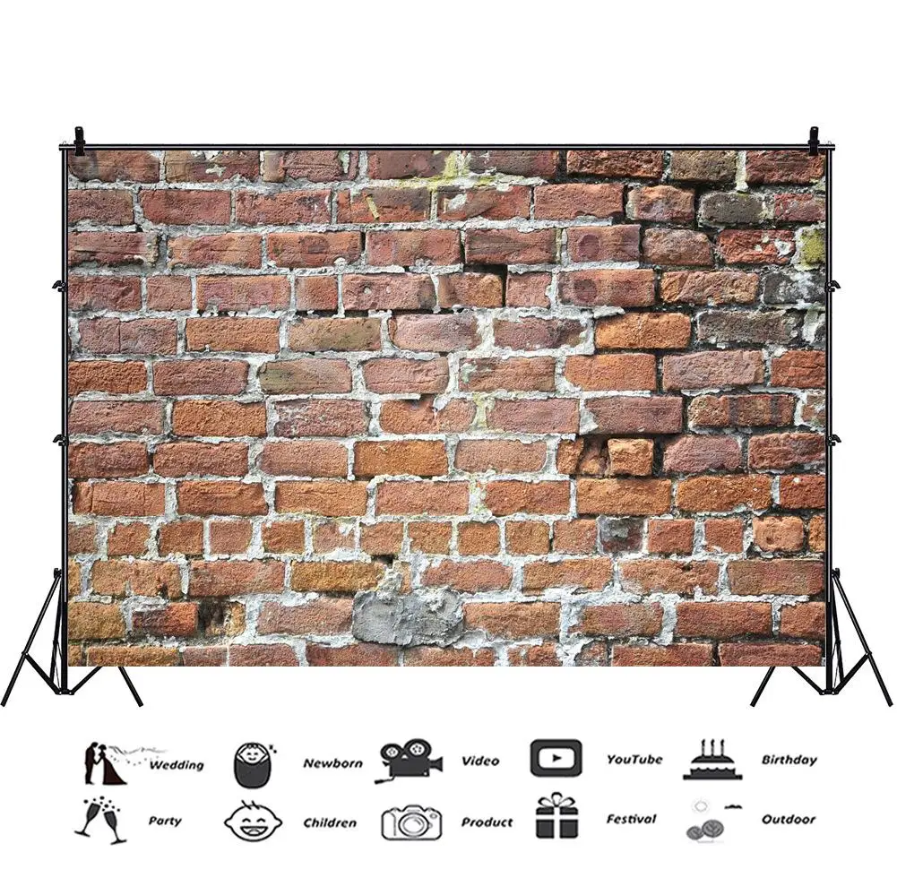 

Brick Wall Backgrounds For Photography Cement Wall Texture Surface Of Wall Party Home Decor Pattern Photo Backdrop Photo Studio