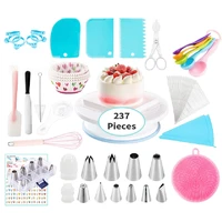 237 baking tools cake decorating tools pastry nozzles cake non slip turntable piping measure spoon kitchen accessories