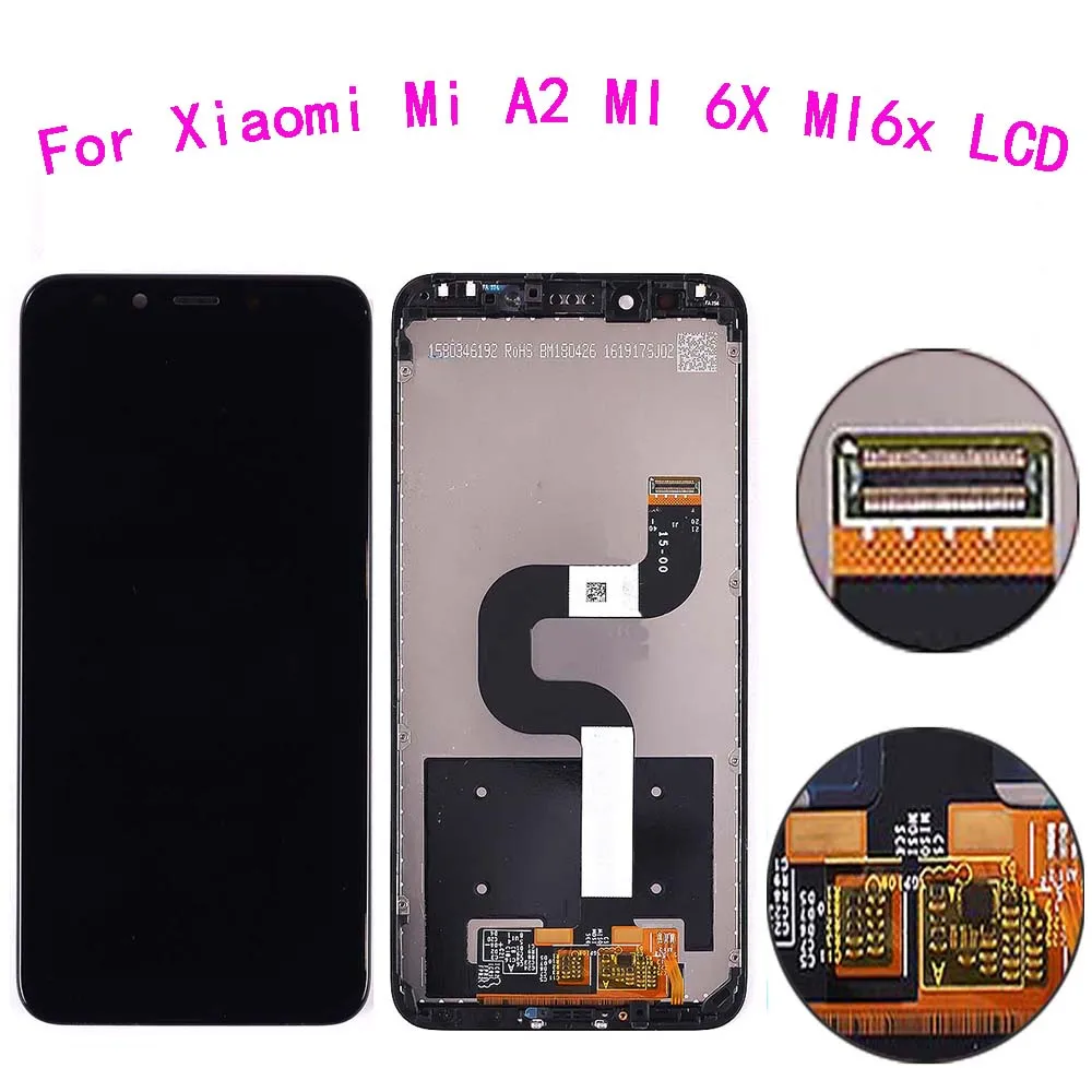5 99 дюймовый дисплей для Xiaomi Mi A2 ЖК-дисплей с сенсорным экраном дигитайзер сборка