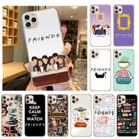 soft tpu silicone phone case for iphone 13 12 11 pro xs max x xr 7 8 6s plus se2020 classic friends tv show series family cover