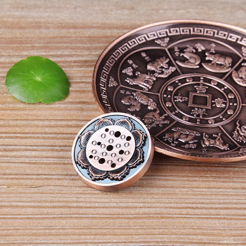 Copper Pure Dragon Incense Burner Holder Chinese Style Round Home Sticks Buddhism Decoration Decor | Дом и сад