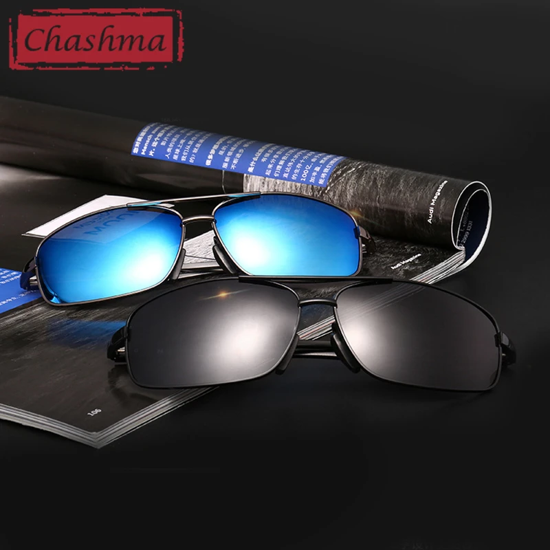Мужские очки для рыбалки Chashma поляризационные солнцезащитные в большой оправе с