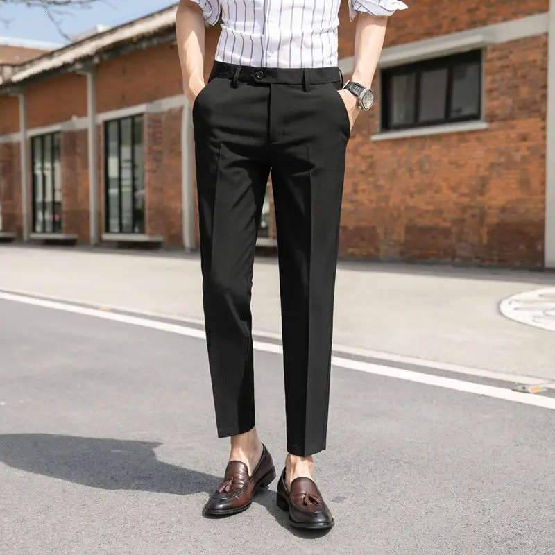 

Trousers Men's Korean 2021 Spring And Summer Nine Minutes Of Pants The Office A Formal Occasions The New Listing Fashion