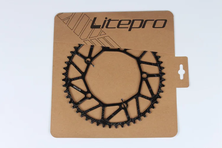 52T Litepro 130 BCD 48T 50T 52T 54T 56T 58T цепное кольцо 8 9 10 скоростной полый сплав однодисковый цепной колесо дорожный складной велосипедный цепной круг - Цвет: 52T