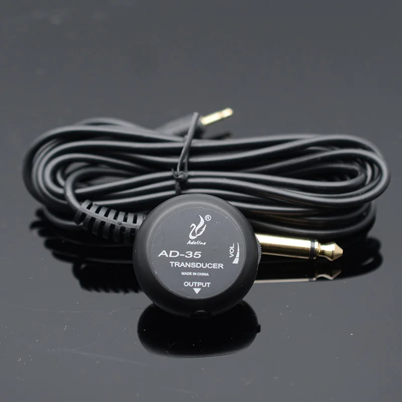 Мини усилитель звукоснимателя Adeline AD 35 преобразователь пьезодатчик для