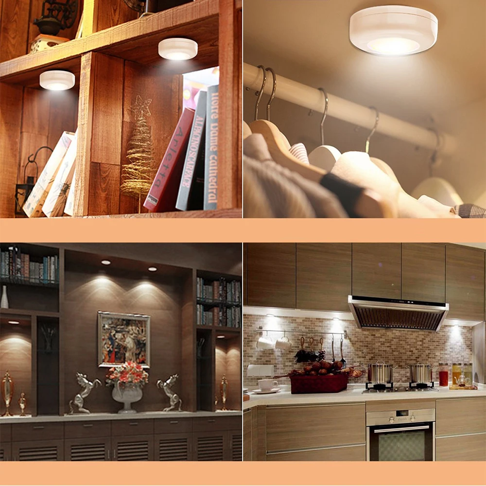 

Wireless LED Infrared Remote Control Battery Operated Under Counter Under Cabinet Night Lamp For Bedroom Kitchen