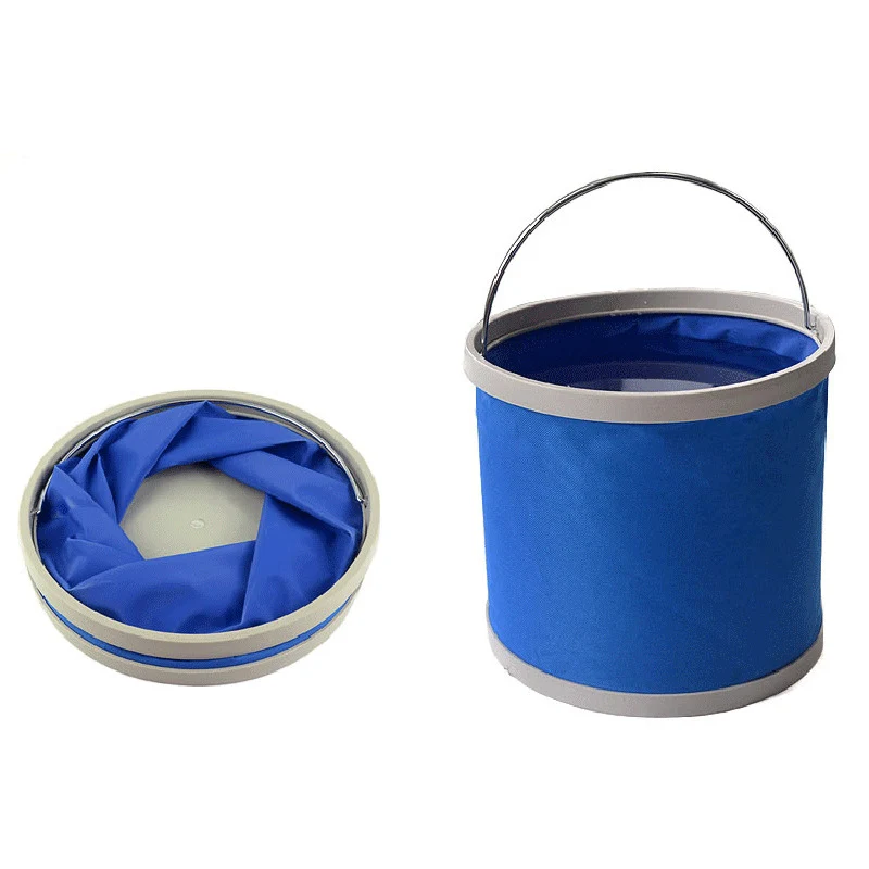 

9L Waterproof Water Bags Fishing Folding Bucket Portable Bucket Water Container Storage Carrier Bag