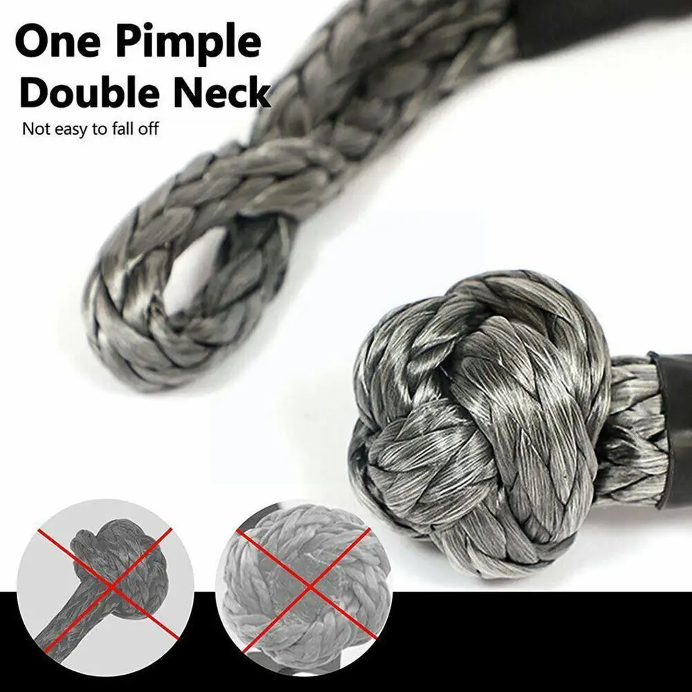 

7 цветов мягкая Скоба трос синтетический буксировочный ремешок 20 тонн прочность на разрыв M2z2