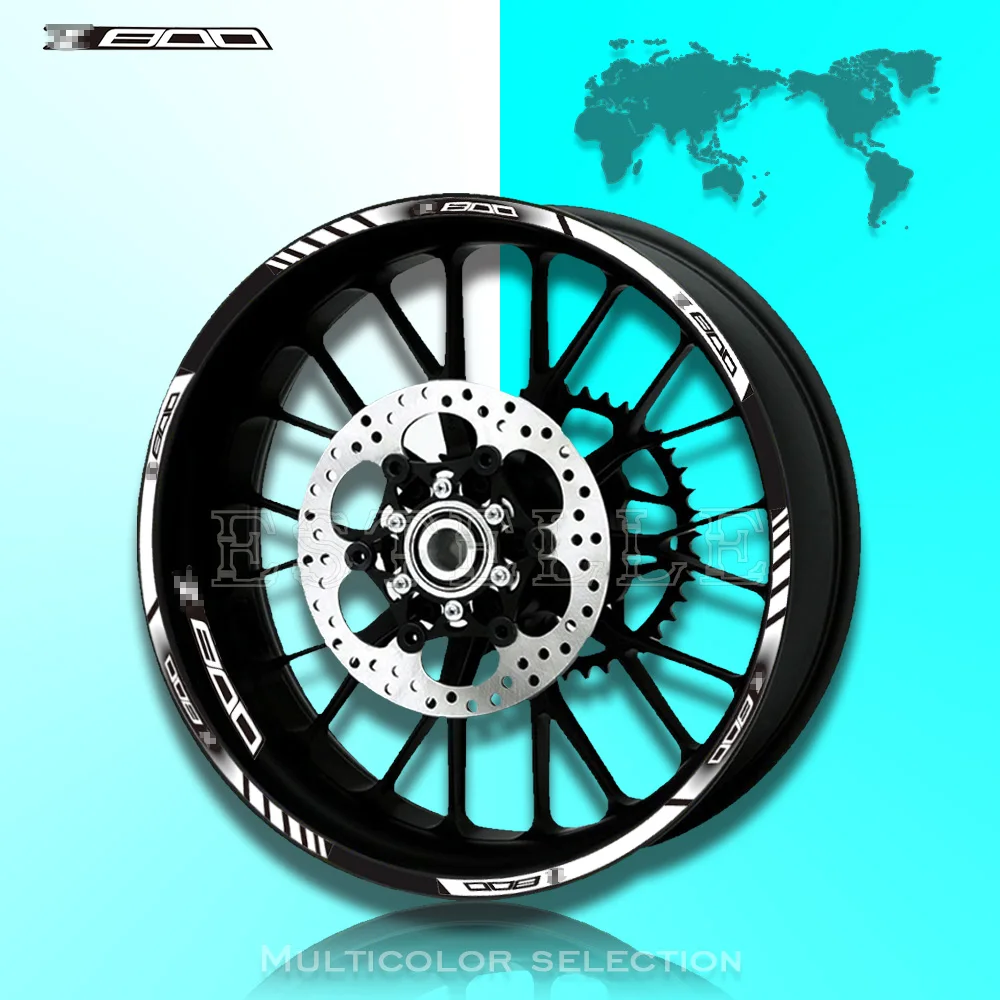 

Motorcycle Wheel Decals Reflective Stickers Rim Stripes For ALL Kawasaki Z800