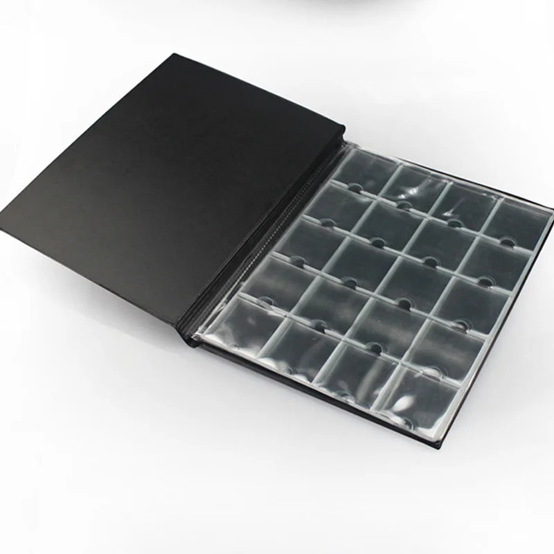 

PCCB High Quality Put 200 Pcs Coins Album for Fit Cardboard Coin Holders Professional Coin Collection Book(Color Random)