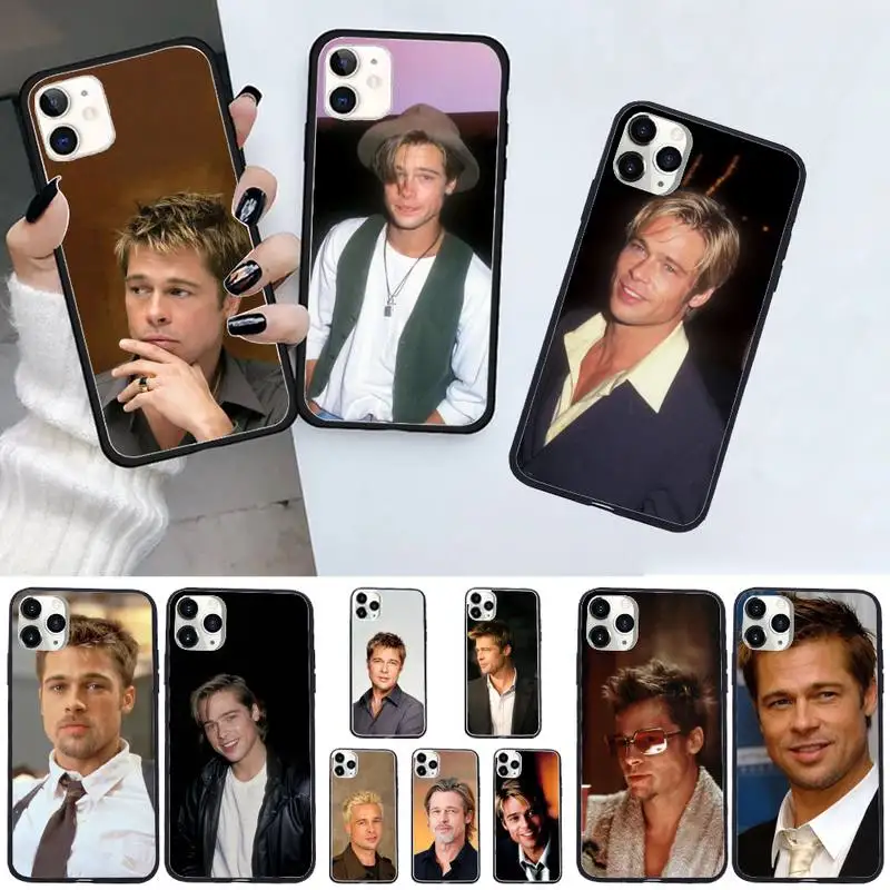 Brad Pitt American film actors Phone Cases for iPhone 11 12 pro XS MAX 8 7 6 6S Plus X 5S SE 2020 XR | Mobile &amp Covers