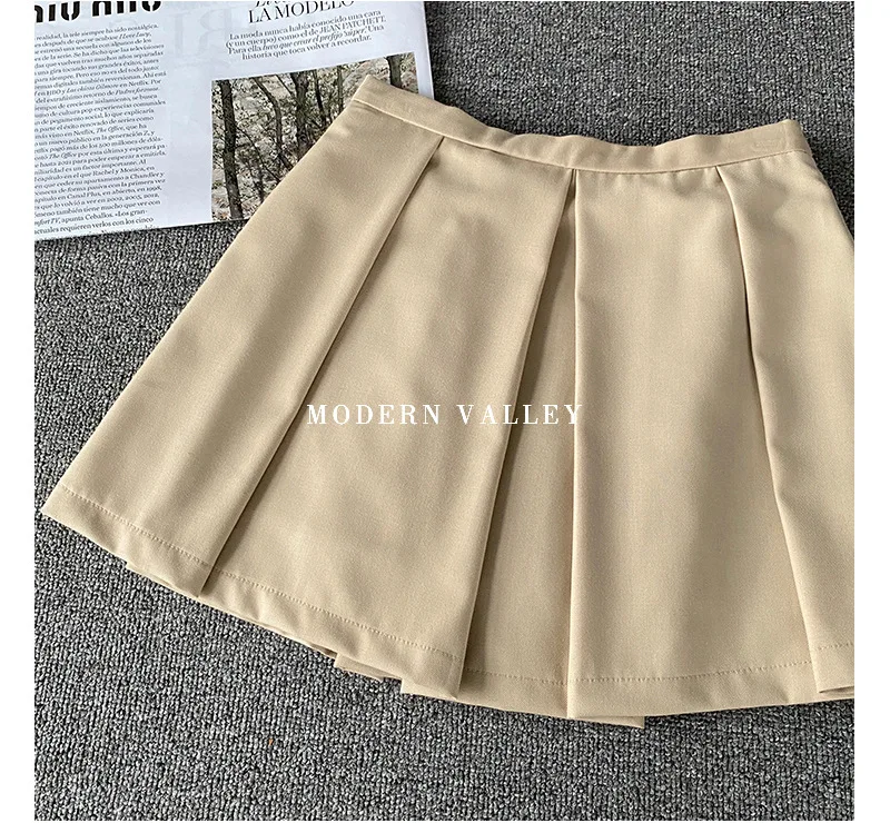 

2021 Summer New Ladies French Style Lightly Mature Western Slim Waist Shirt Irregular Design Solid Skirt Fashion Two-piece Suit