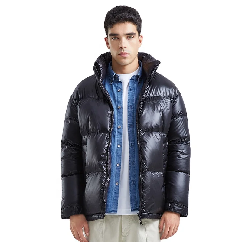

[TANBOER-TW206513]Fashion Down Winter Mens Clothing Short Style Outdoor Puffer 2sided jacket