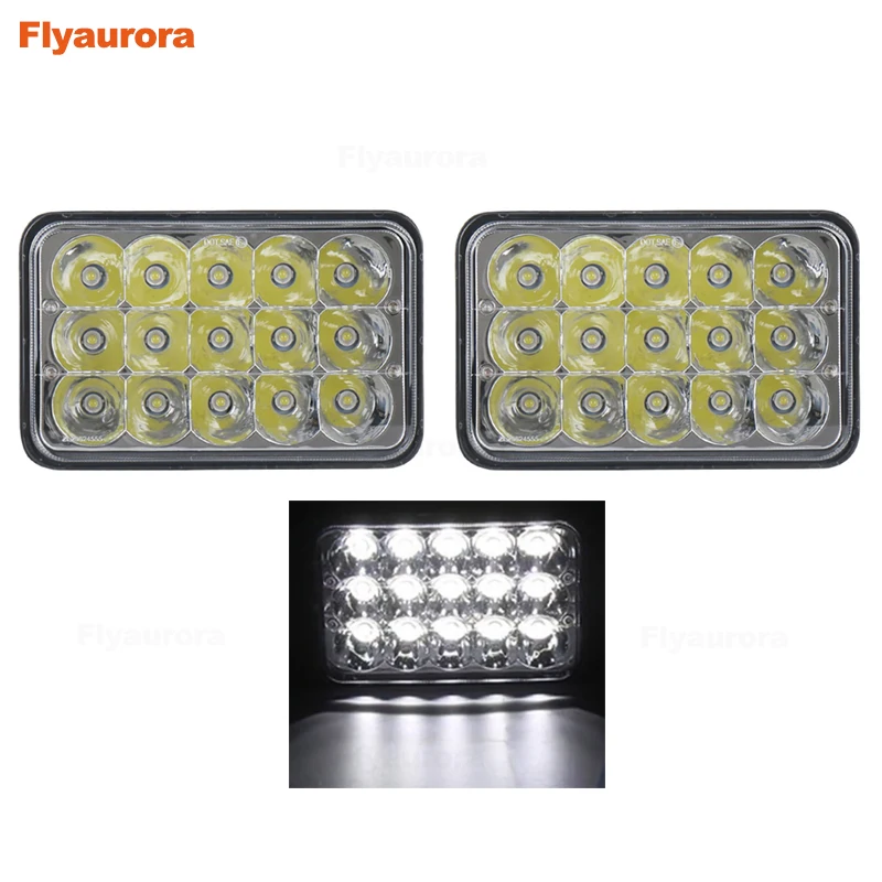 4x6 дюймов квадратная светодиодная фара высокая производительность защита от