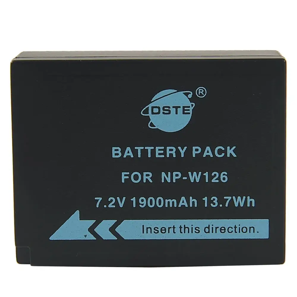 DSTE 2x NP-W126 NP-W126S Батарея + USB Зарядное устройство Комплект для ЖК-дисплея с