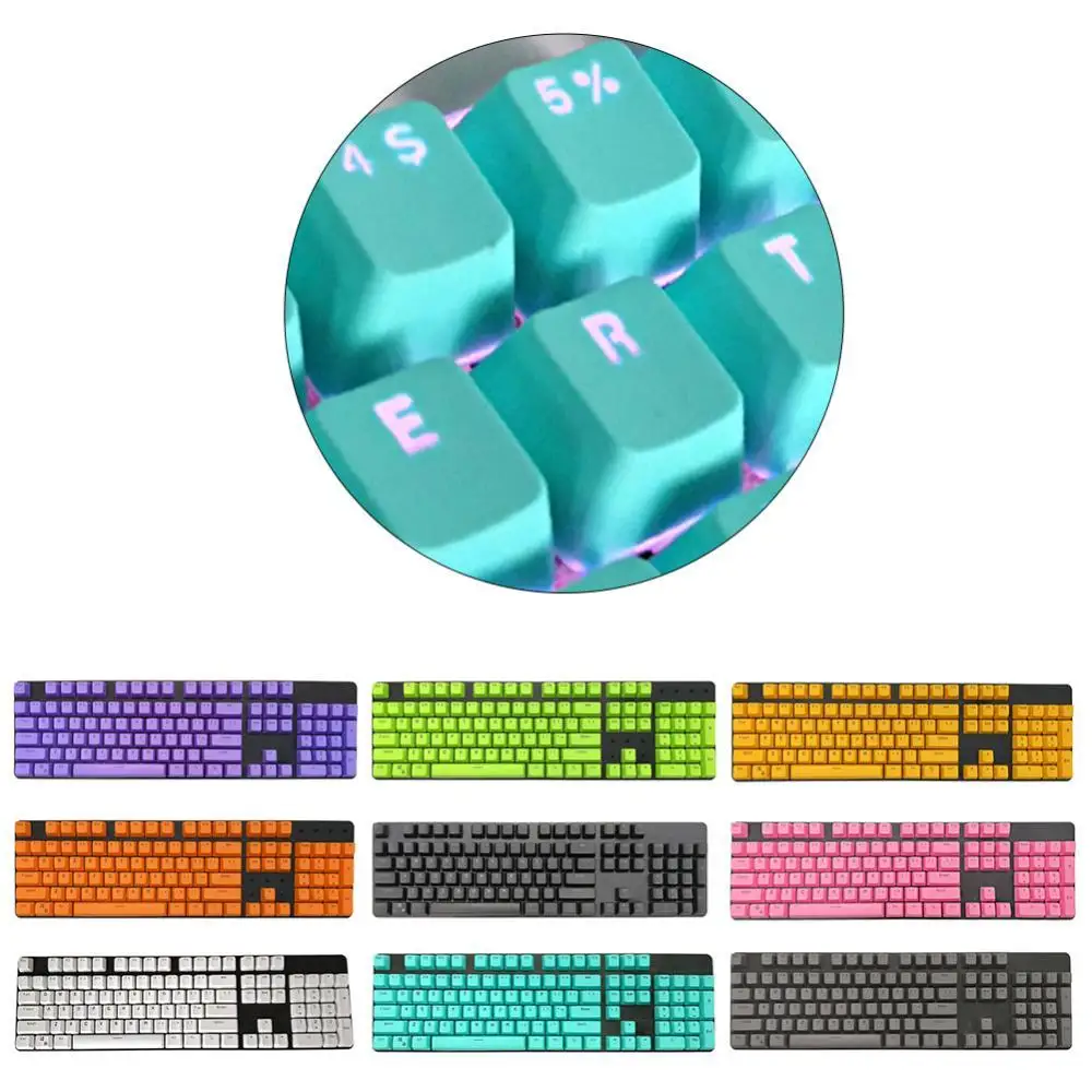 

104Pcs/Set PBT Universal Backlit Key Cap Keycaps for Cherry Mechanical Keyboard