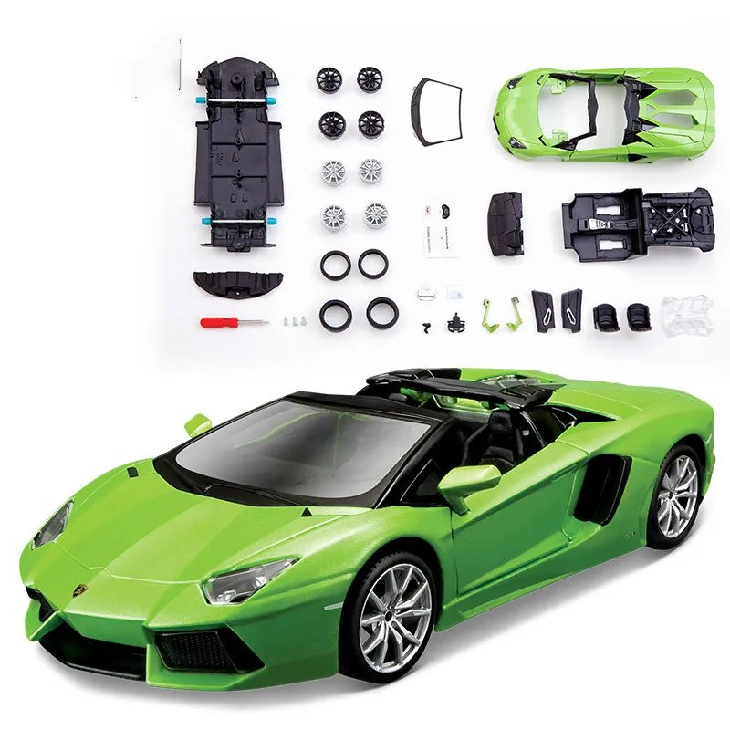 Мотоцикл 1:24 Lamborghini LP7004 Сборная модель сплав Roadcar сборка автомобиля модель сборки завод