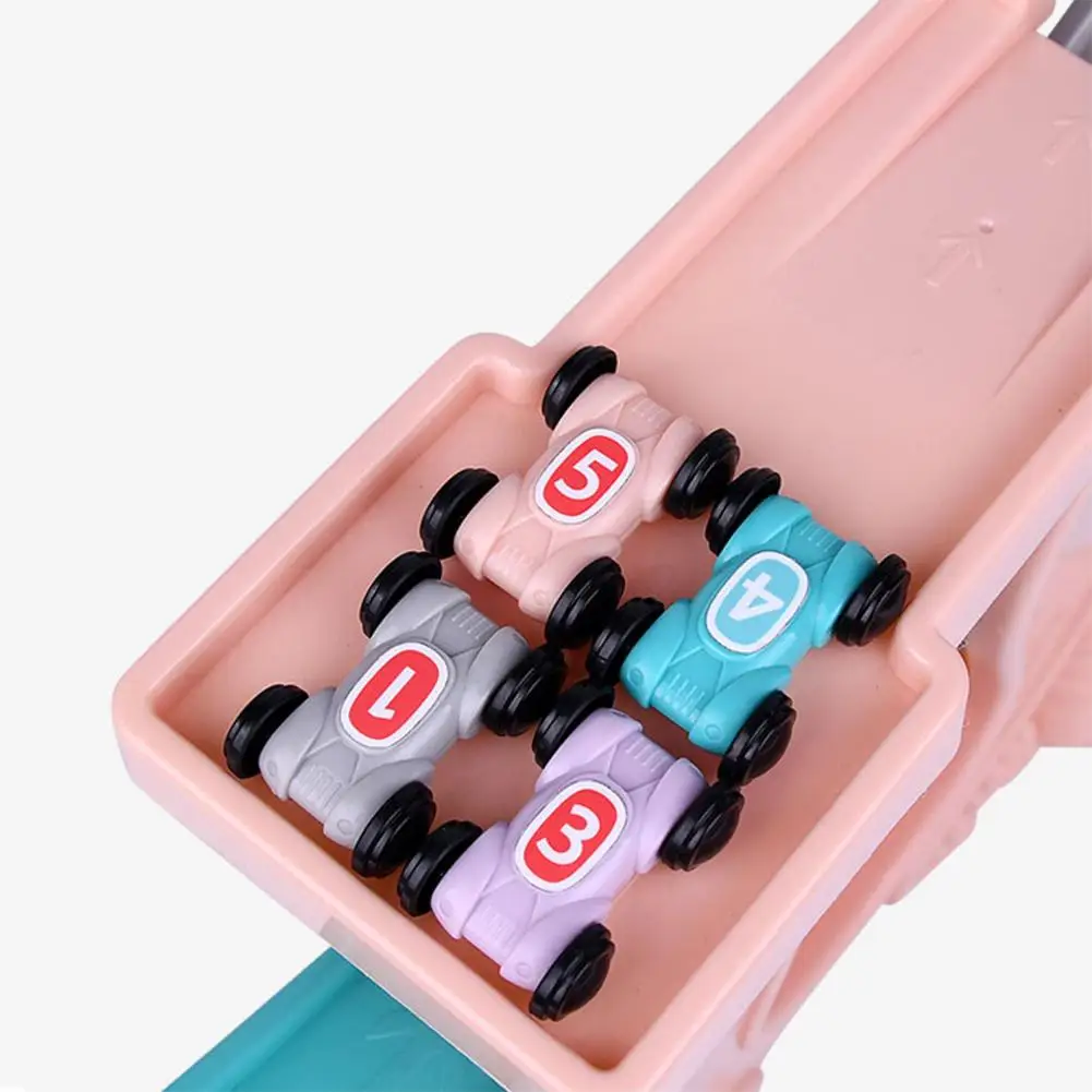 

Cartoon Children Ladder Gliding Car Racing Track Educational Slide Toy For Kids Children Baby Birthday Gifts