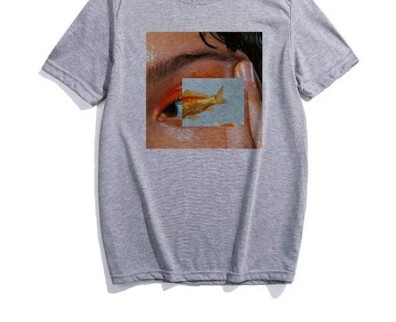 

Starqueen-JBH Korean Version of Pure White Cute Funny Printing Series Polyester Short-sleeved Clothes Large Size Clothes Jersey