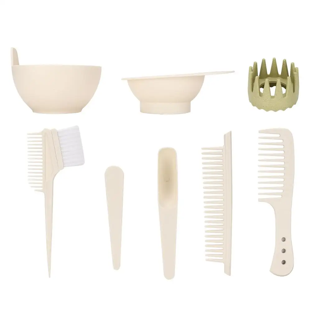 8 шт. Профессиональный инструмент для окрашивания волос Цветная кисть расческа