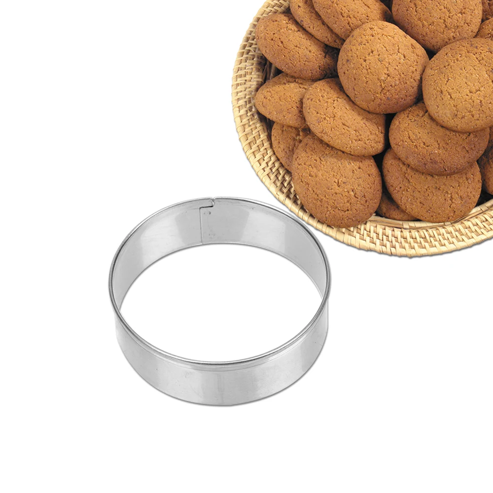 

3pcs/set Stainless Steel Round Dumplings Wrappers Molds Set Cookie Pastry Wrapper Dough Cutting Tool Cutter Maker Tool