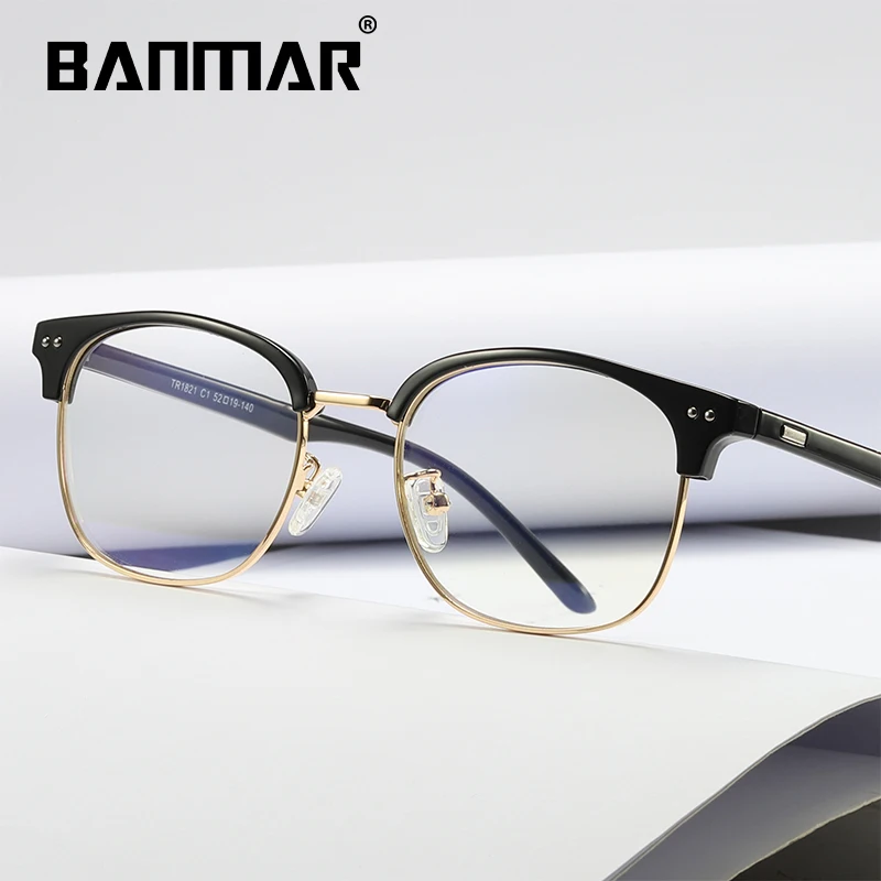 

BANMAR компьютерное стекло, оправа для очков, антибликовое стекло для игры, антибликовое стекло, оправа для очков, женские круглые прозрачные л...