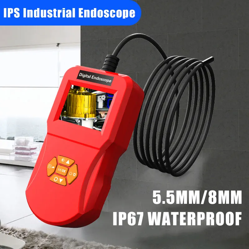 Визуальный эндоскоп 0 3 МП микроскоп прочная Ушная ложка бороскоп 8 мм 2 4 дюймов ABS