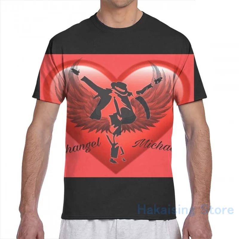 Футболка Майкла Джексона для мужчин и женщин модный топ с принтом коротким