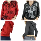 Женская толстовка на молнии Y2K, Повседневная Свободная Осенняя Толстовка с длинным рукавом и портретным принтом, 3 цвета