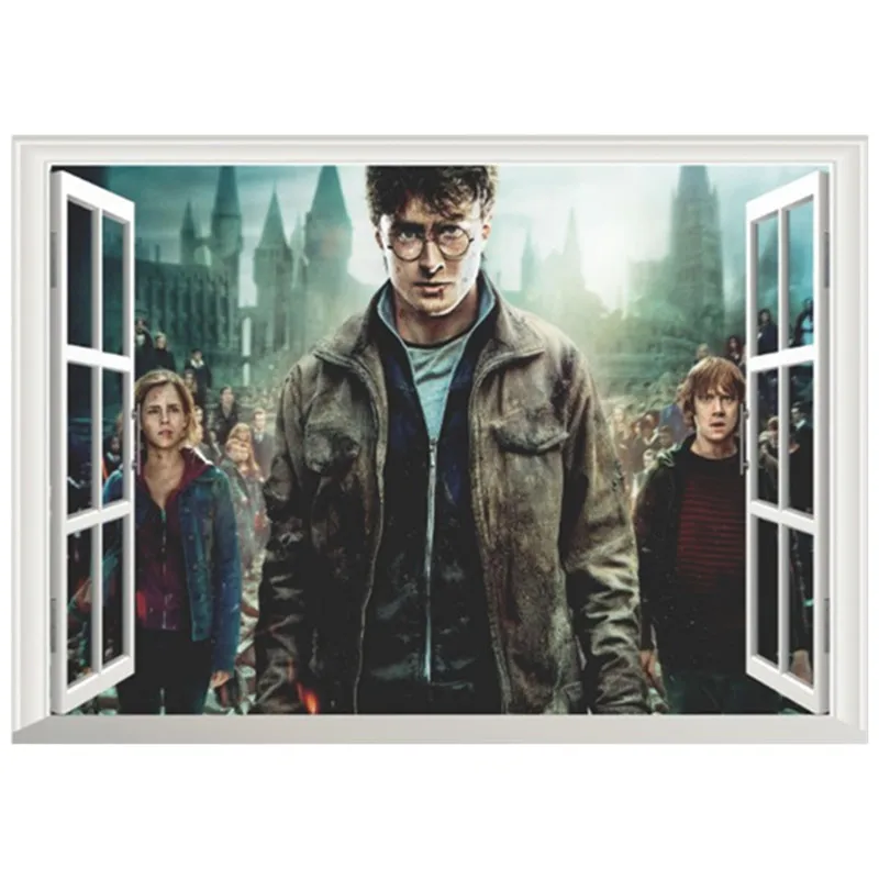 Волшебный мальчик фигурки из кино поддельные 3d оконная виниловая наклейка на