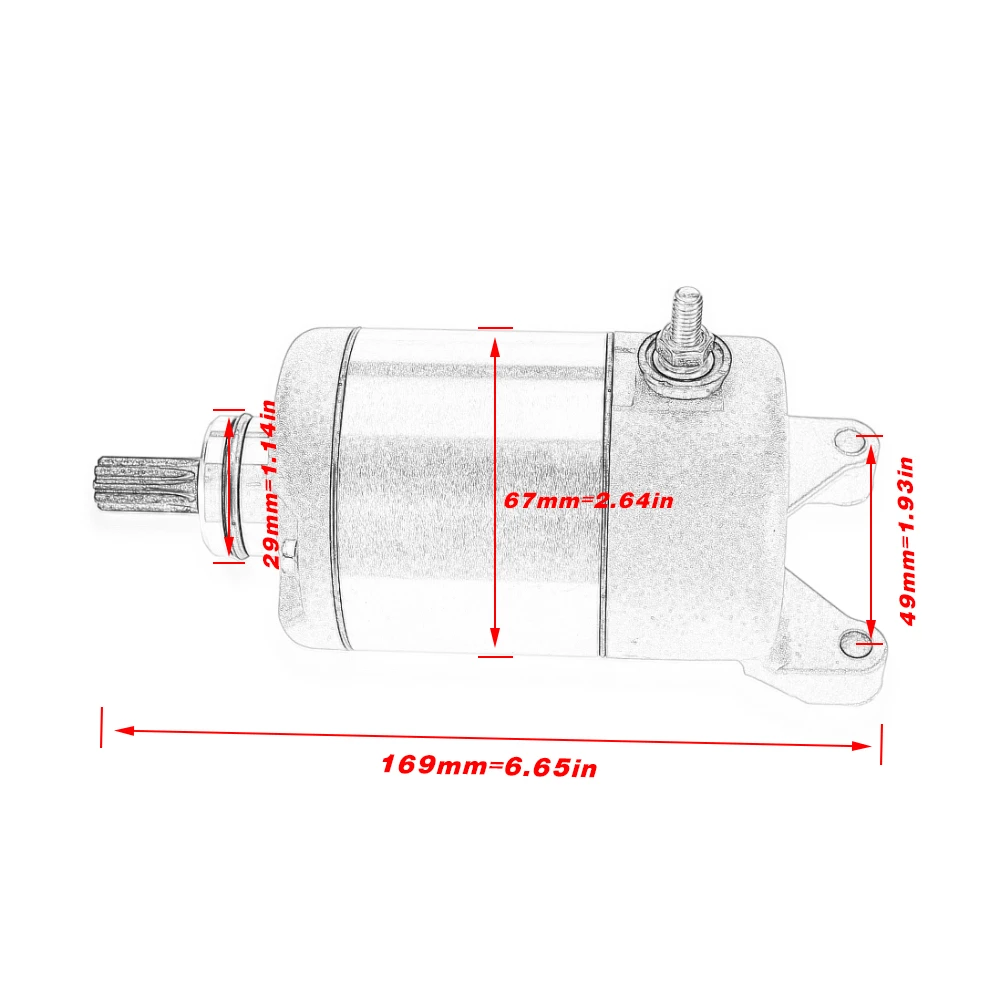 

for Honda CB400 CBR400 NC29/NC23 XR250 for Yamaha TT250R TT-R250 TT250R TT-R TT250R RAID Motorcycle Engine Starter Motor