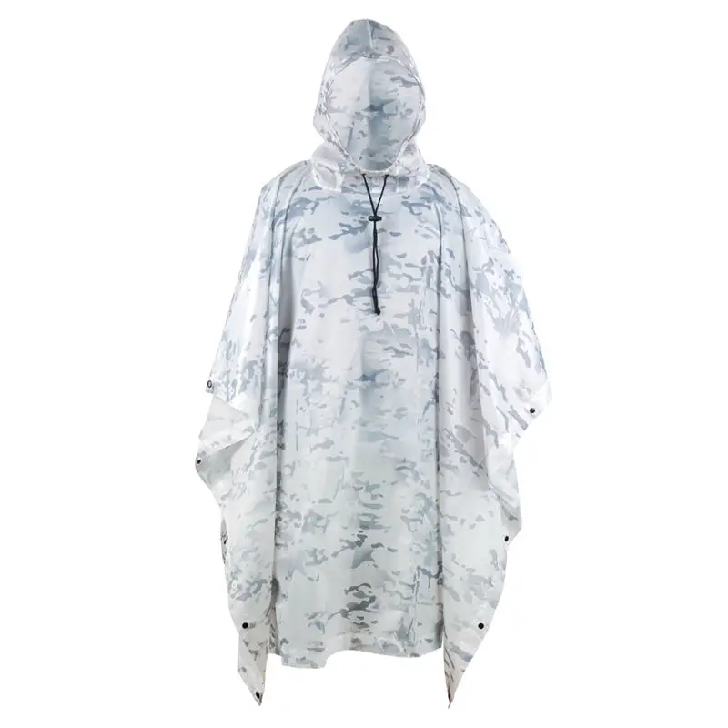 

Lightweight Impermeable Rain Poncho Adult Camo Raincoats Backpack Camouflage Rain Coat Cycling Climbing Hiking Travel Rain Cover