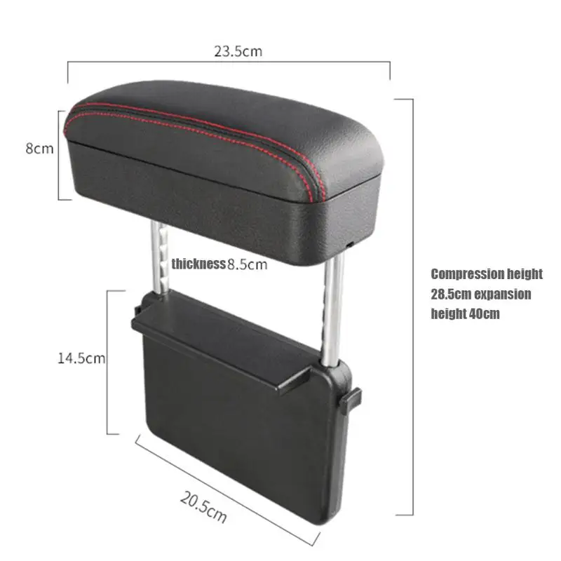 Универсальный автомобильный подлокотник коробка для сиденья регулируемая