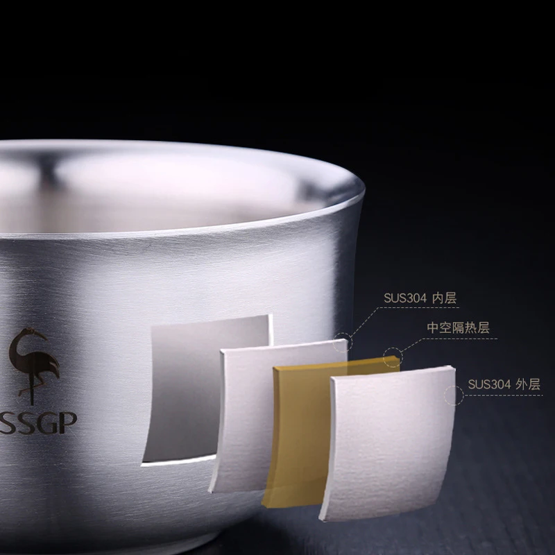 

Kogel voor roestvrij staal, kinderschaal, nval-proof, dubbellaagisolatie, grote kom voor volwassenen, rijstkom, noedels kom