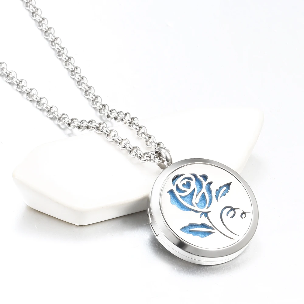 Ожерелье с подвеской для ароматерапии из нержавеющей стали | Ожерелья