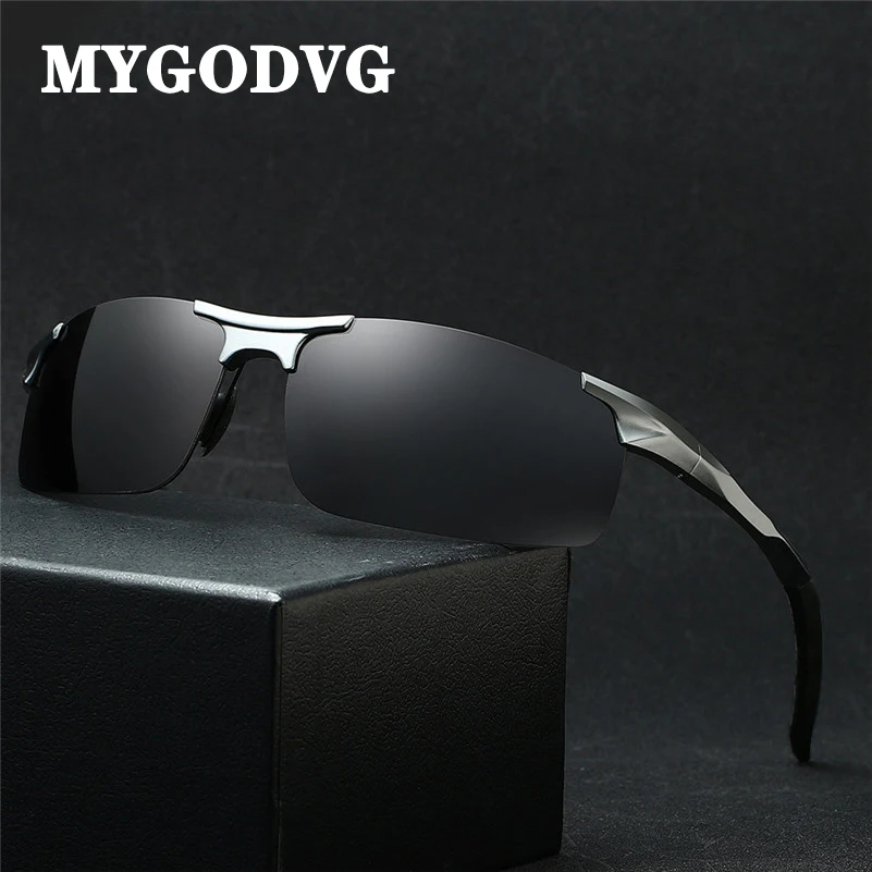 Очки солнцезащитные Мужские поляризационные в оправе из алюминиево магниевого