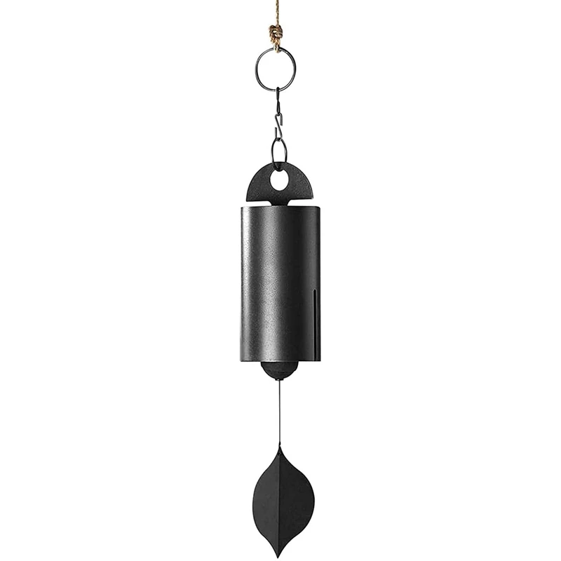 

Deep Resonance Serenity Bell Windchime - Metal Hanging Wind Chime Handcrafted Steel Bell, Plays Beautifully in the Wind