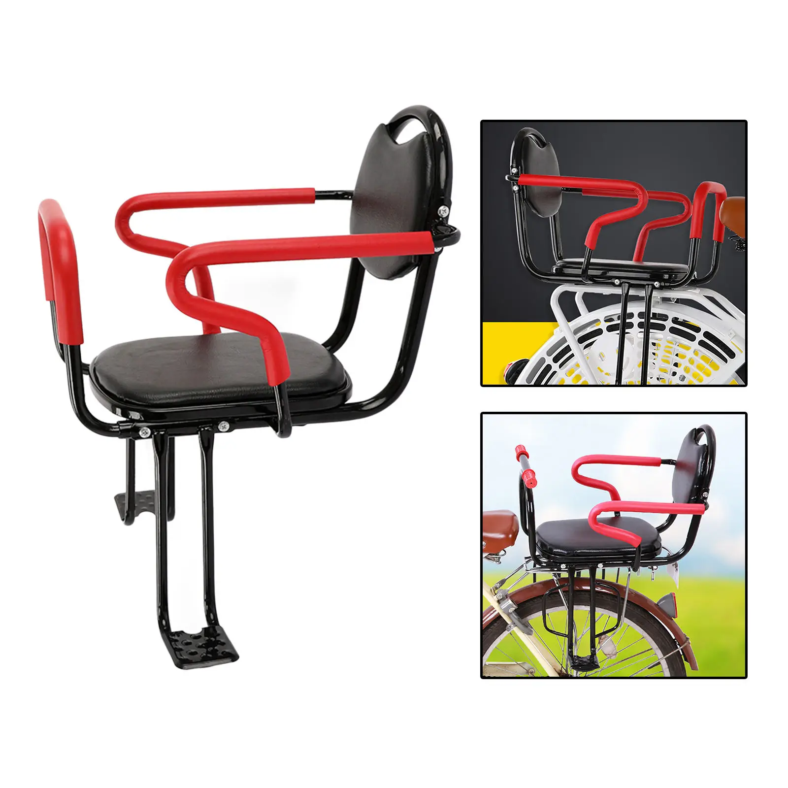

Rear Mount Child Seat Footrest Bike Rack for Mountain Bike Baby Kids
