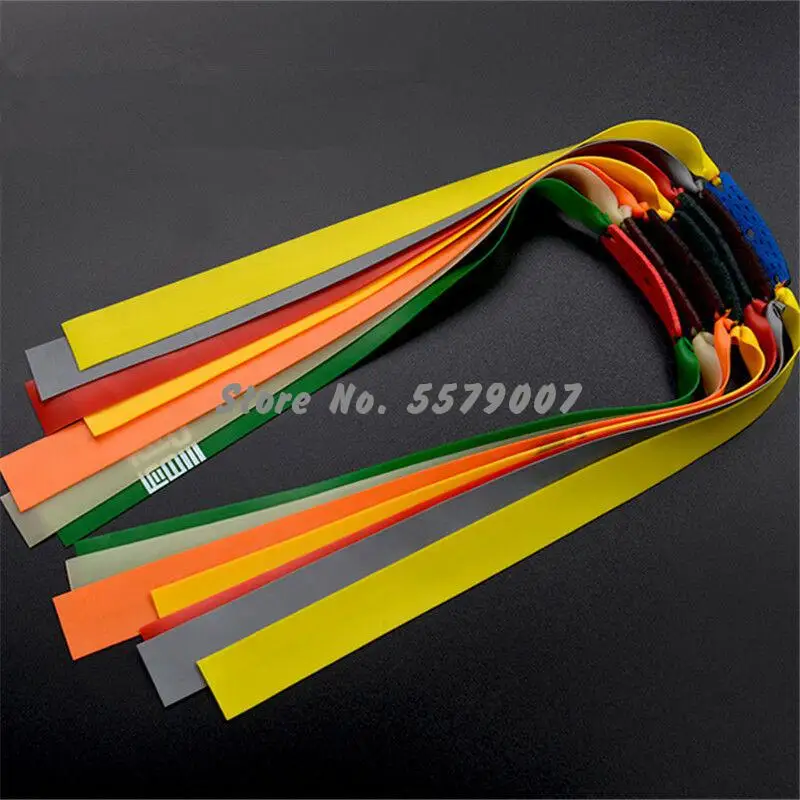 

Slingshot Powerful Elastic Flat Rubber Band Hunting Sport Catapult Kit Set 10Pcs
