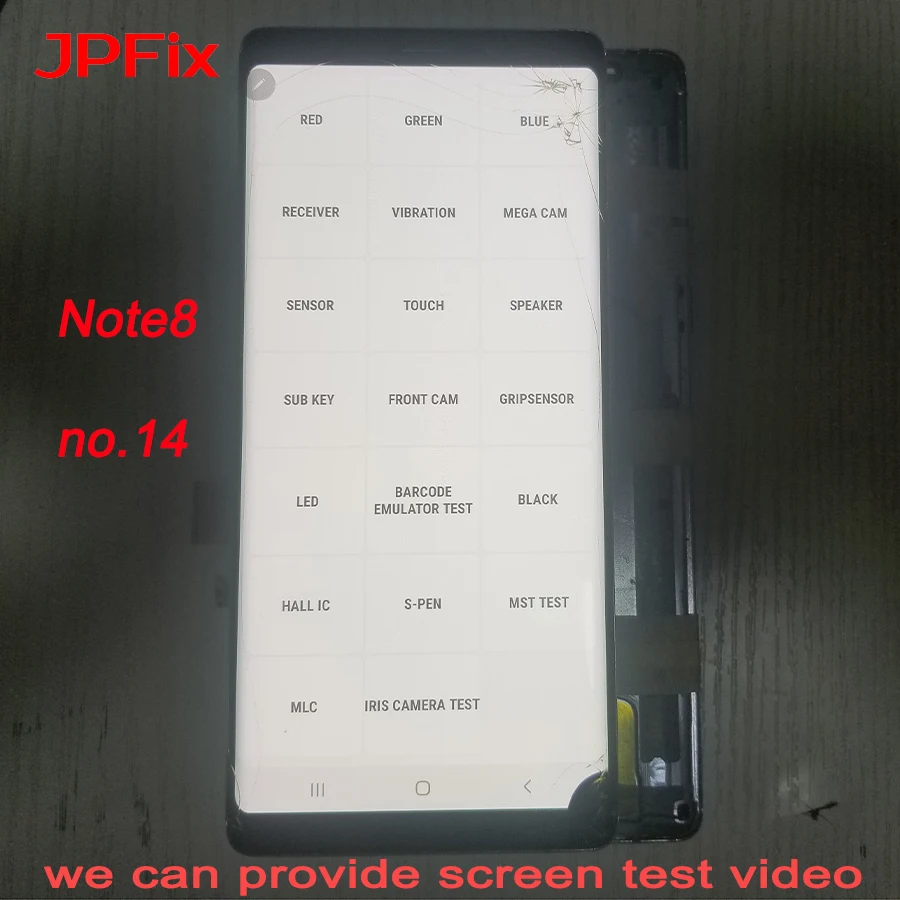 JPFix Amoled для Samsung Note 8 N950FD ЖК экран стекло сломанный треснутый дисплей в сборе