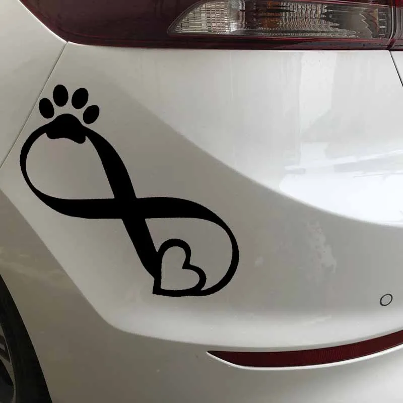 YJZT x 9 см Виниловая наклейка для домашних животных с надписью Love и I Heart Dogs Best Friend