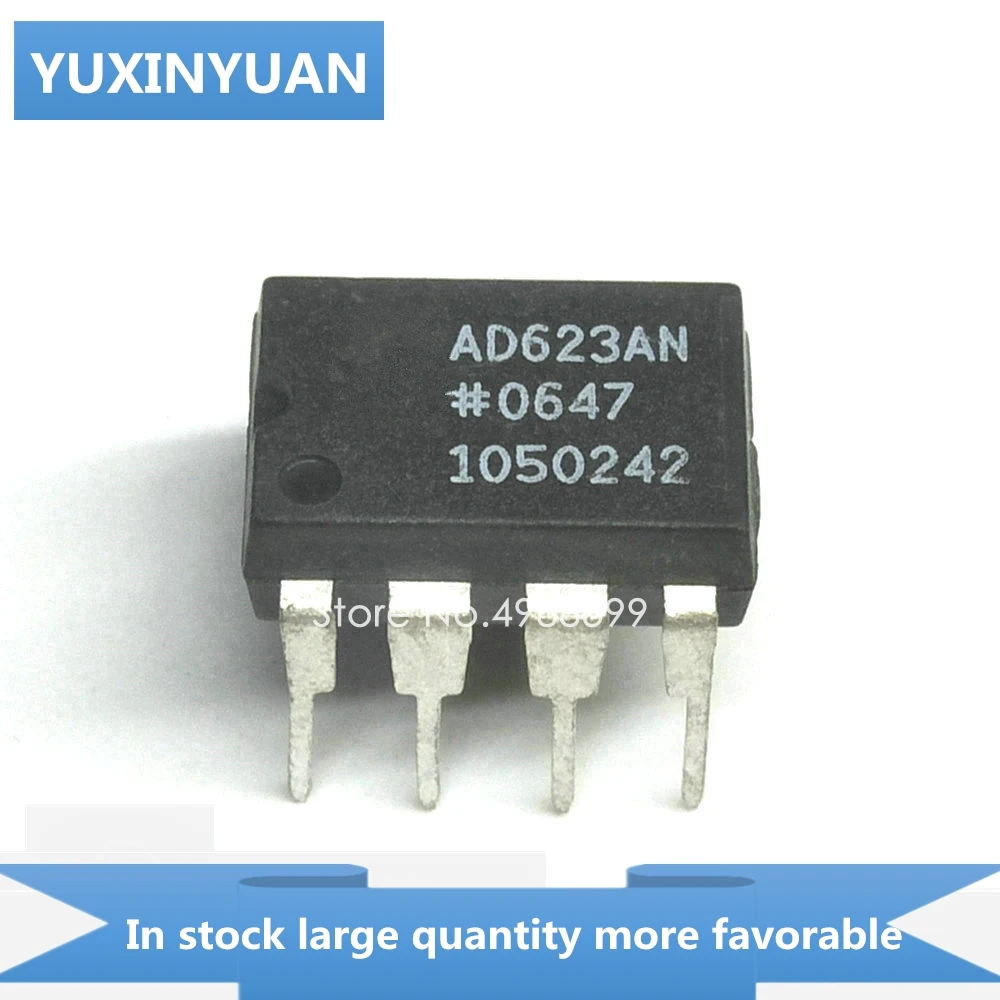 YUXINYUAN 1 шт AD623AN AD623A AD623 AD 623AN D623AN DIP8 в наличии | Электронные компоненты и